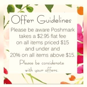 All offers welcomed.  Please be kind and be mindful when submitting offers.